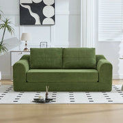 Sof¨¤ letto 2 in 1 - Zephmum- 179¡Á95¡Á79 cm - Verde - Trasformabile, pieghevole