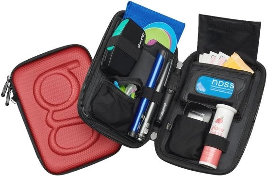 Organizzatore per Test Strisce di Glicemia, Medicinali, Contatore di Glicemia e Accessori