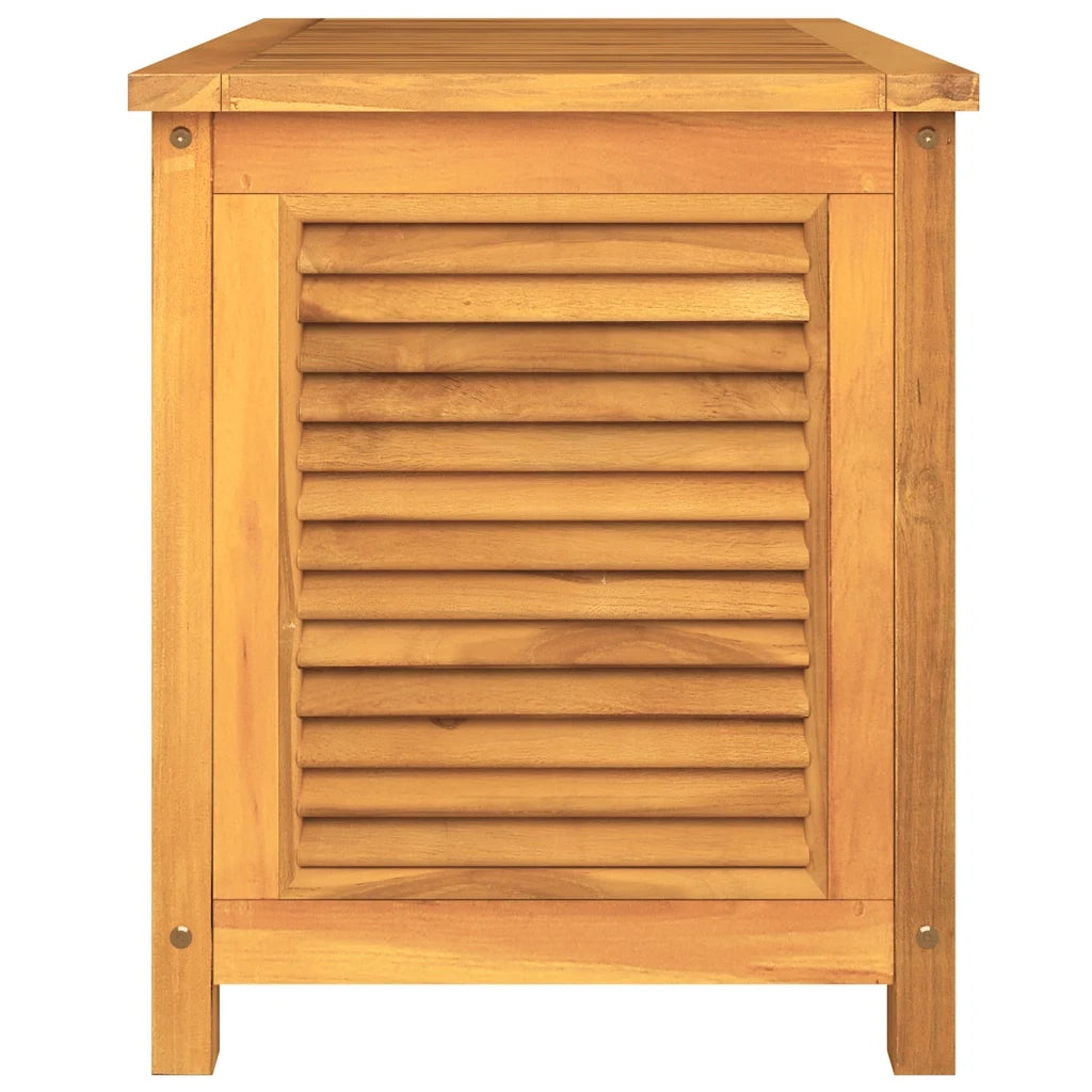 Contenitore Giardino con Borsa 90x50x58cm Legno Massello Teak