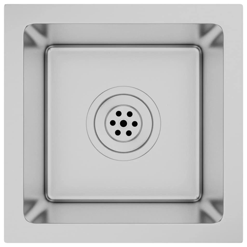 Lavello da cucina fatto a mano lavabo da interno argento 30 x 30 cm acciaio inox 02_0002449