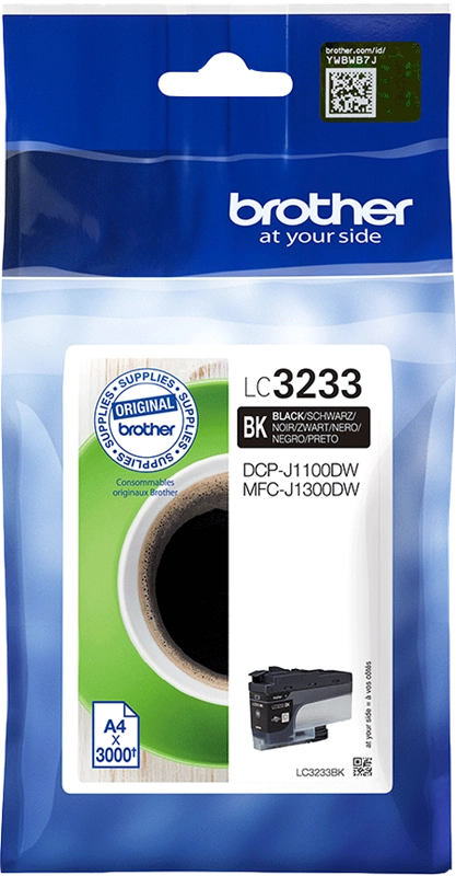 Brother LC3233BK cartuccia d'inchiostro 1 pz Originale Resa standard Nero