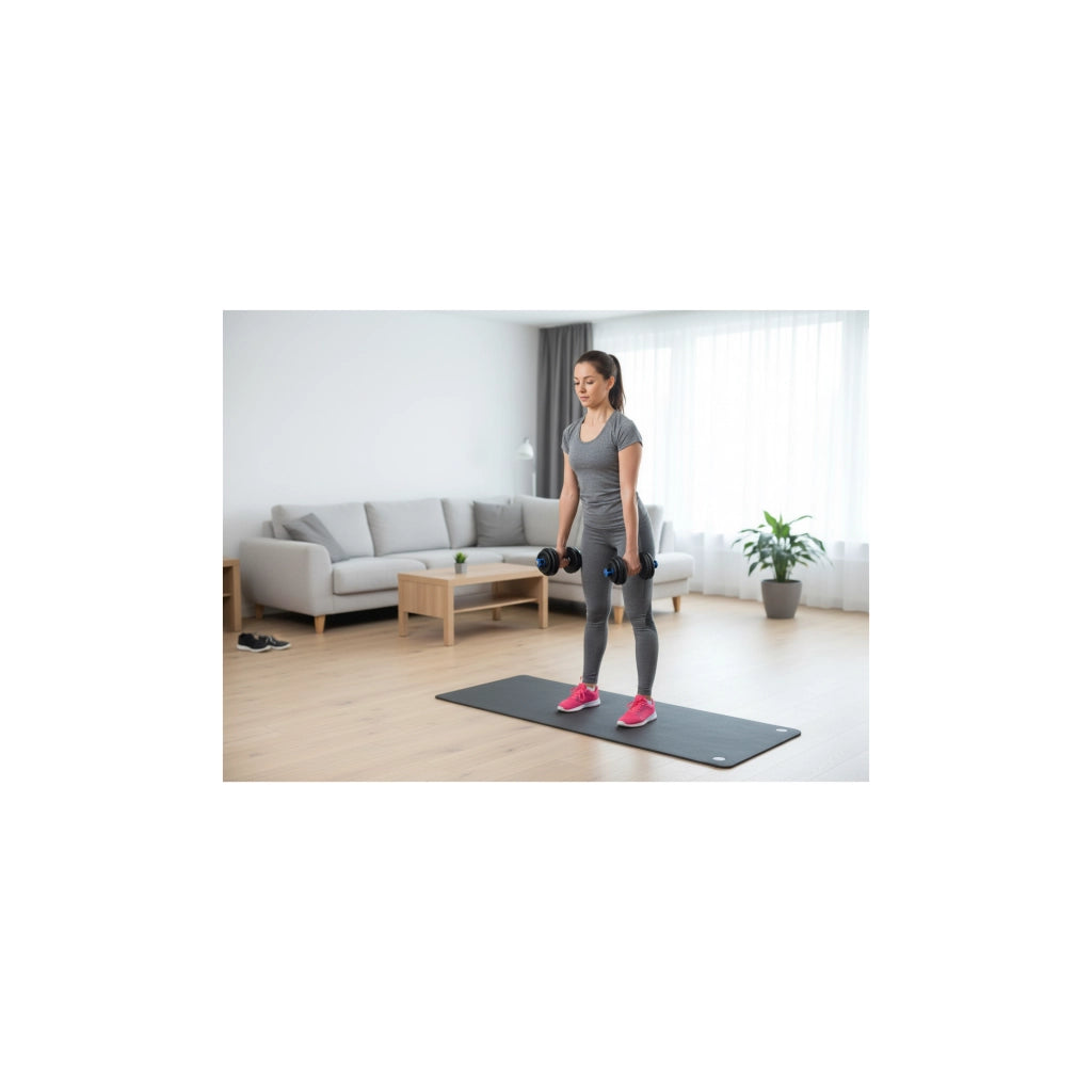Set barre + manubri 50 KG - FITLIFE - Acciaio - Tutto incluso ( barre, dischi, tappi )