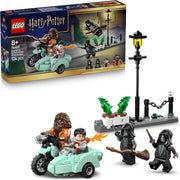 LEGO Harry Potter Fuga da Privet Drive di Hagrid e Harry - Moto Giocattolo con 4 Minifigure incl. 2 Mangiamorte e una Sc