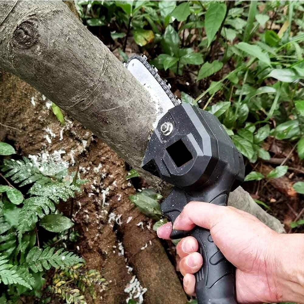 Trade Shop - Catena 6" Ricambio Per Motasega Elettrosega A Batteria Potatura Giardino -