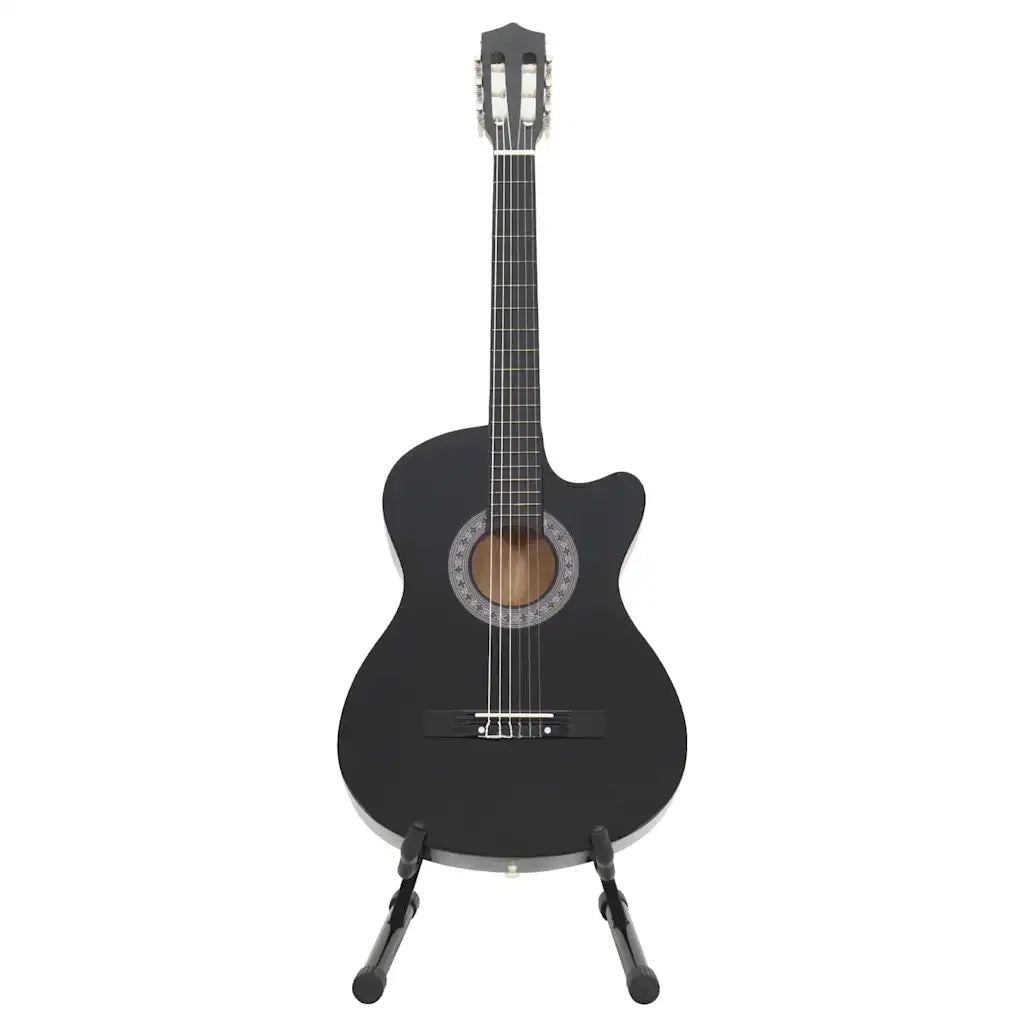 Set Chitarra Classica Western 12 pz con 6 Corde Nera 38" CFW1968316
