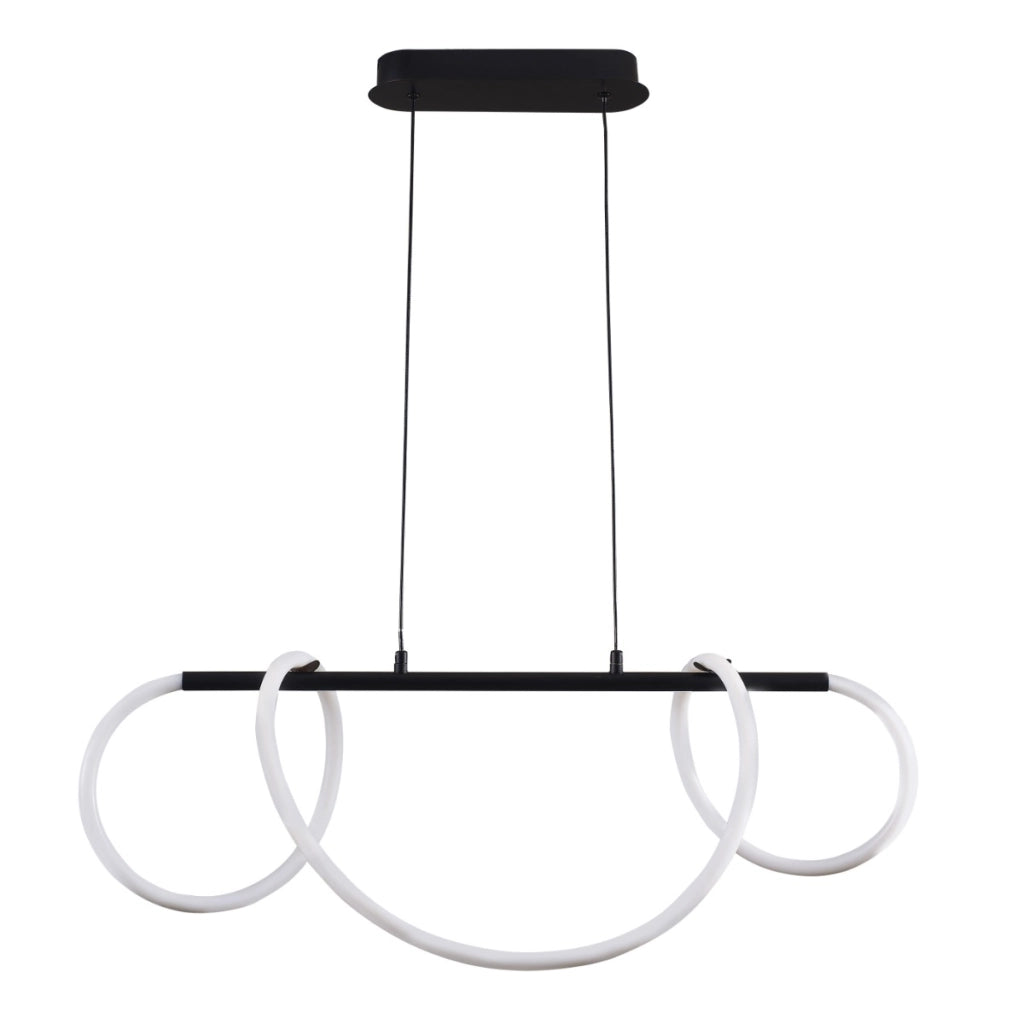 Lampada a sospensione LED EMMA Polux 38W nera 4000K