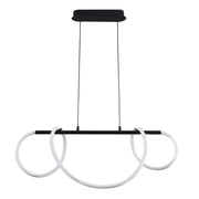 Lampada a sospensione LED EMMA Polux 38W nera 4000K