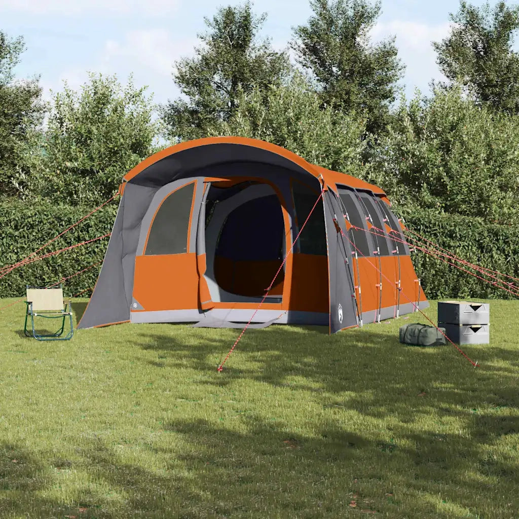 Tenda Familiare con tetto Grigio e arancione 576 x 325 x 213 cm 4100684