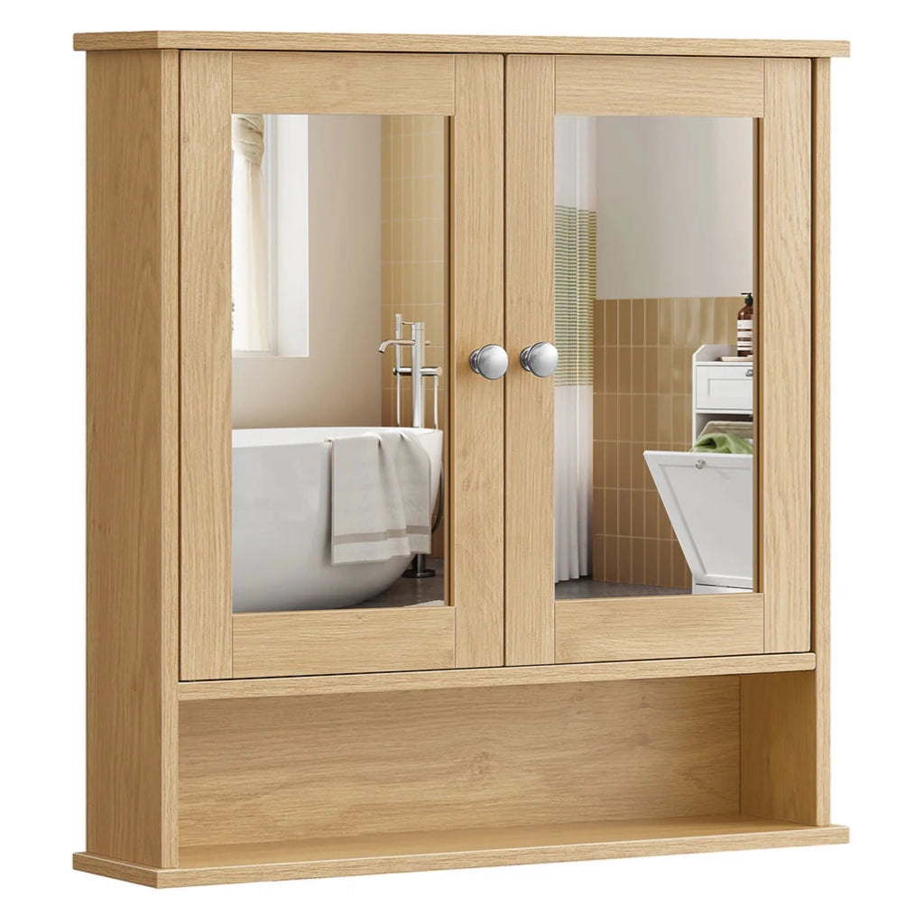 Mobile bagno sospeso 13 x 56,5 x 58,5 cm con ante e specchi 12_0003697