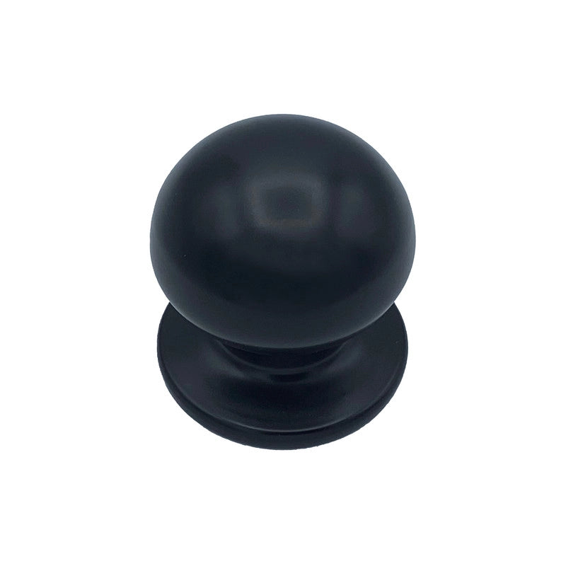 Pomolo fisso per porta SAGUATTI 869/70QOB in alluminio nero opaco