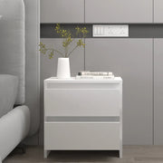 Comodino Bianco 45x34,5x44,5 cm in Legno Ingegnerizzato 809845