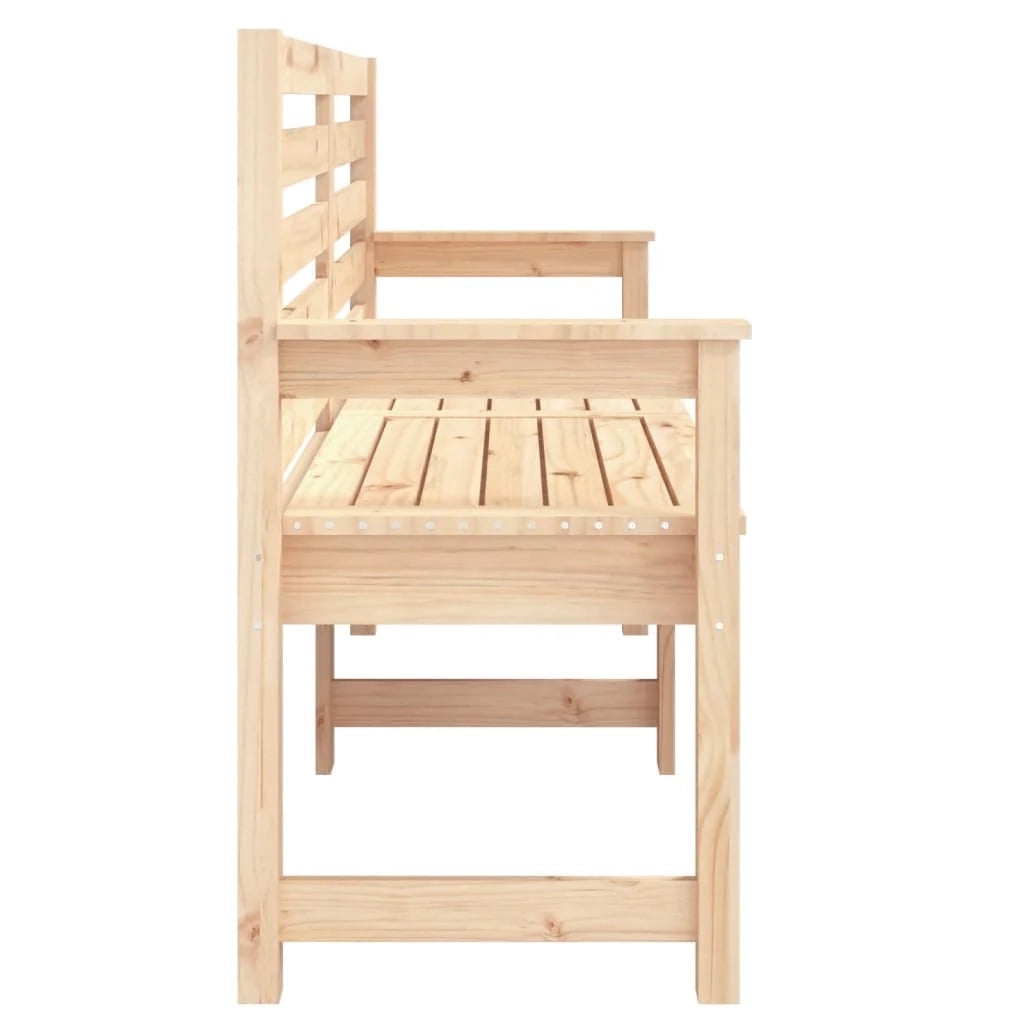 Panca da giardino mobili da esterno per patio terrazza 159,5 x 48 x 91,5 cm legno di pino massiccio 02_0011262