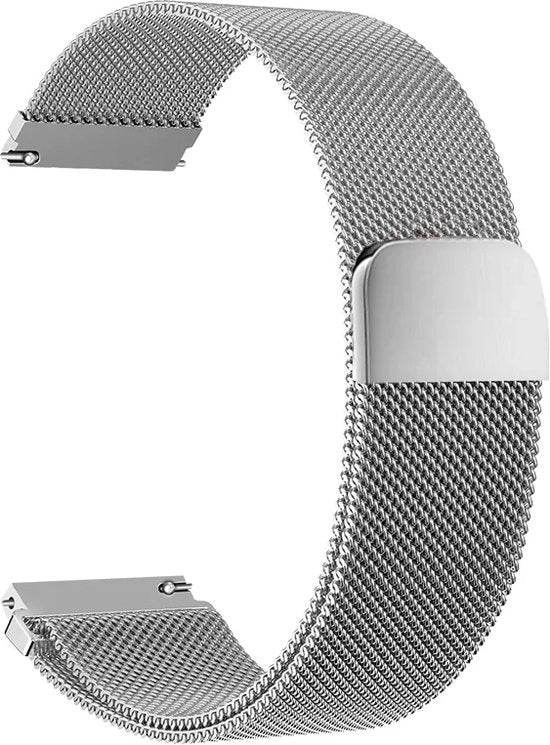Cinturino orologio universale a rete in acciaio inossidabile 20mm per smartwatch e orologi regolari