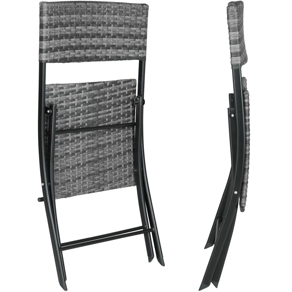 Set di mobili da giardino grigio per 2 persone 2108099