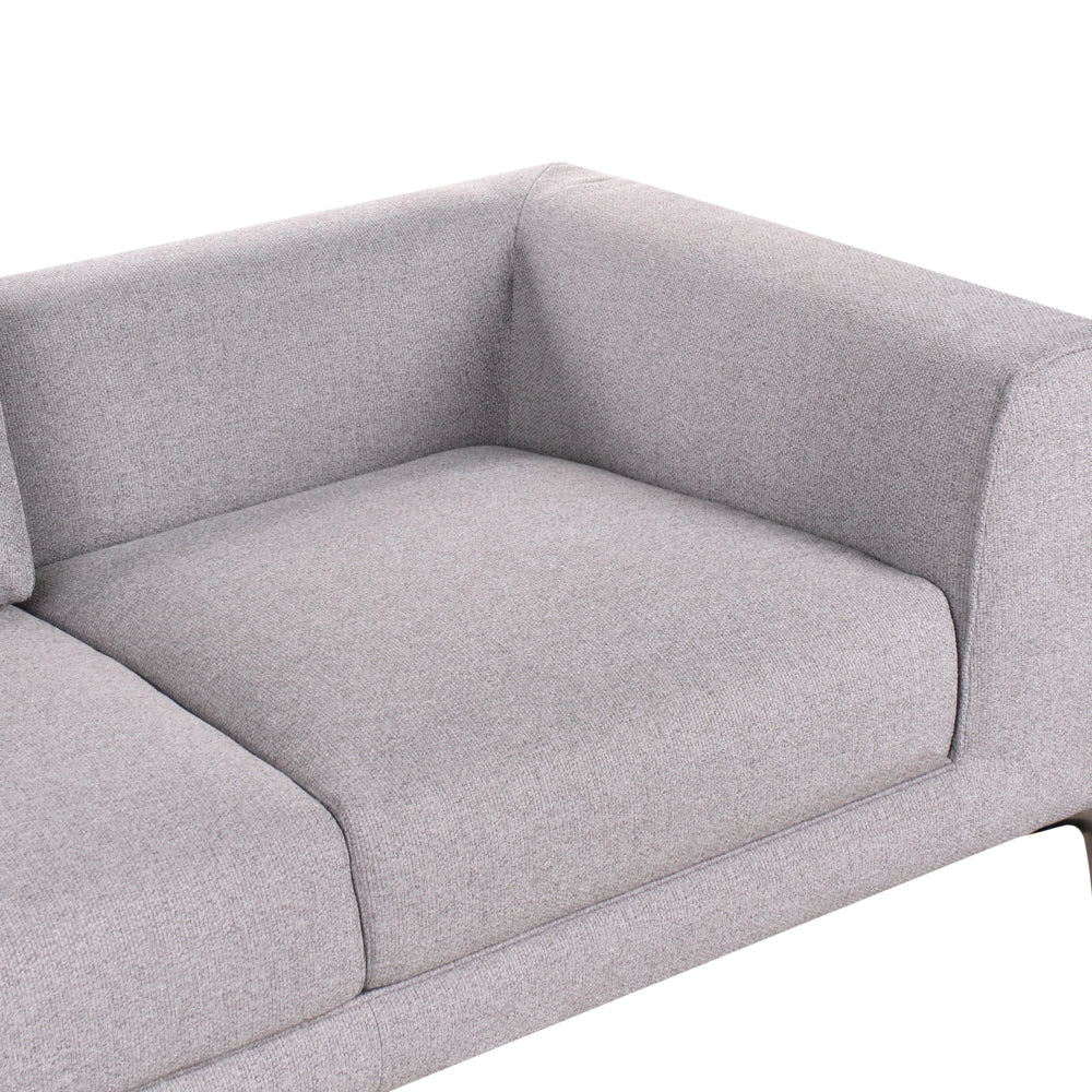Divano Tessuto Grigio 2 Posti Confortevole Soggiorno Moderno Retro