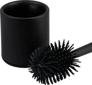 Borsetto WC con setole in silicone per massima igiene - spazzola WC con design classico - asciuga velocemente