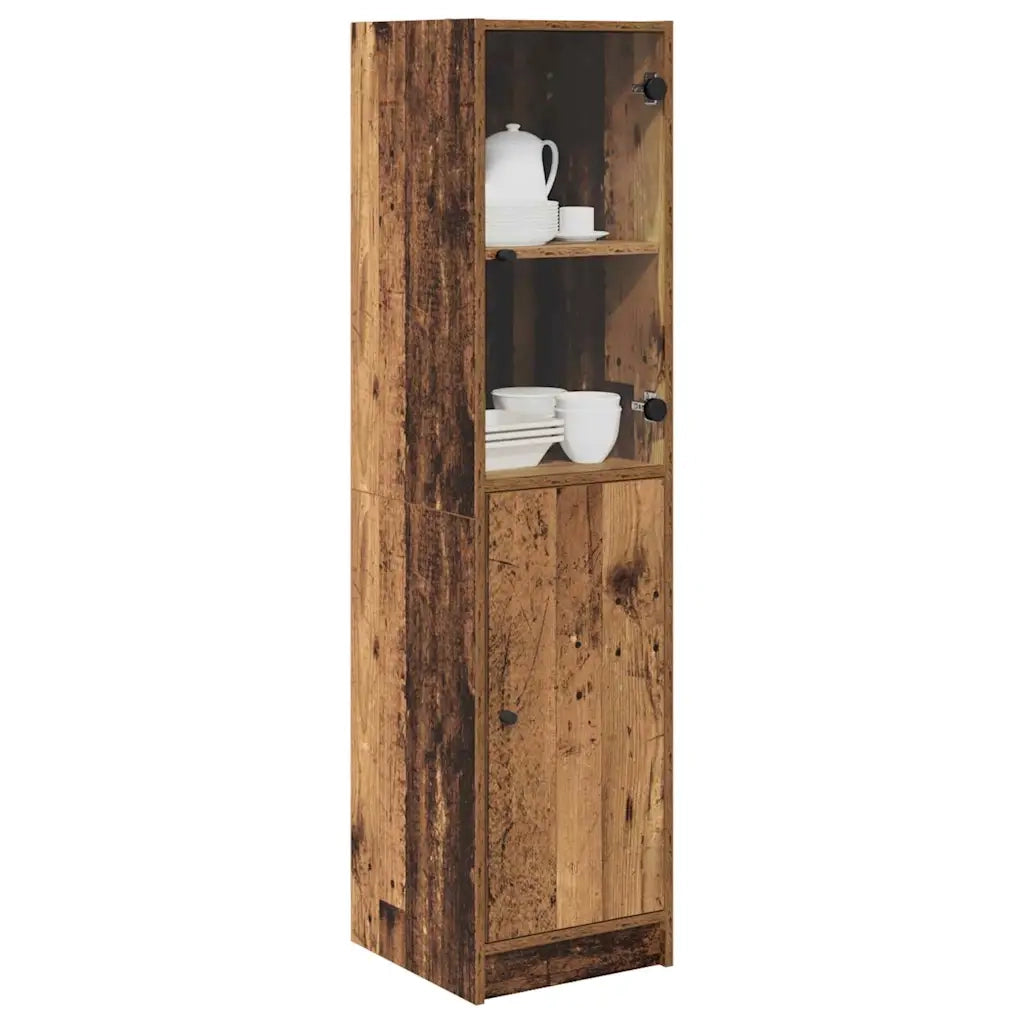 Credenza-Buffet-Armadio da cucina Legno vecchio 35 x 37 x 142 cm Legno multistrato 234471
