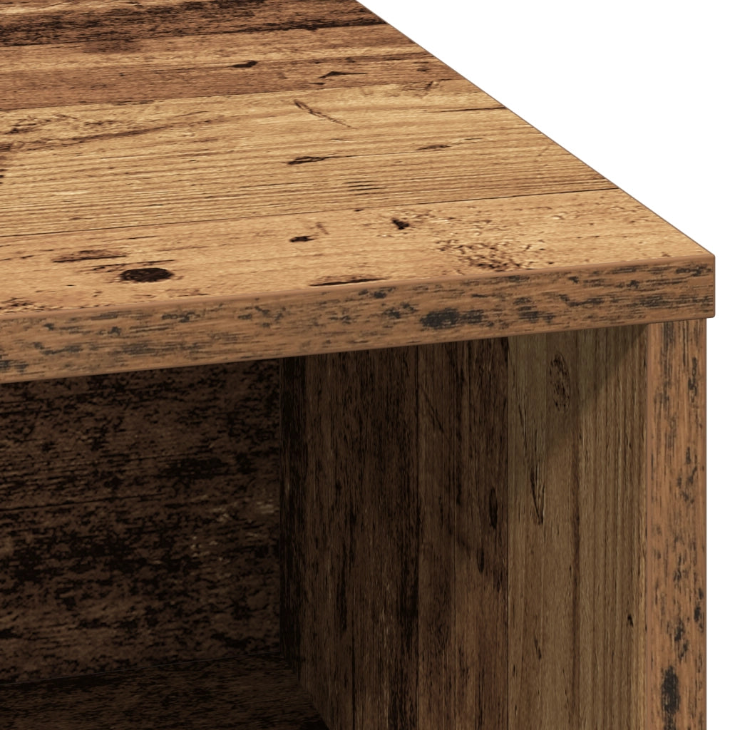 Credenza con LED Legno Antico 71x34,5x75 cm MDF