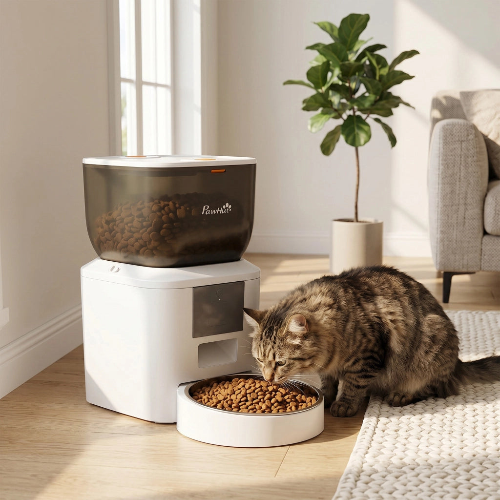 Distributore automatico di cibo per gatti ¨C Xylo ¨C 4L WiFi 2.4G con app e richiamo vocale