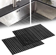 Set di mattonelle per gootsteen da 2 pezzi - PVC - 30 x 40 cm - Antiscivolo - Resistente alla vaschetta del lavello - Tagliabile - Protezione per i lavello - Mattonelle per lavello