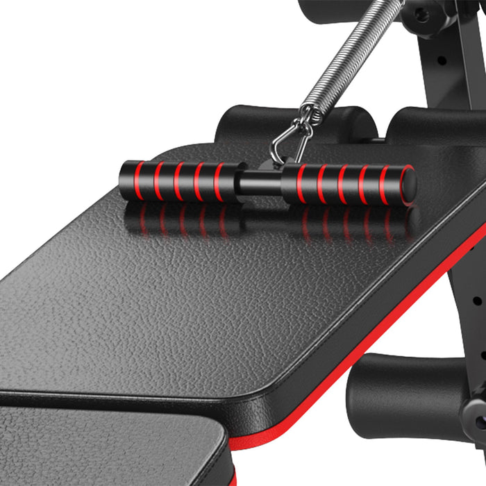 Panca Fitness per Addominali Inclinata Multifunzione Regolabile