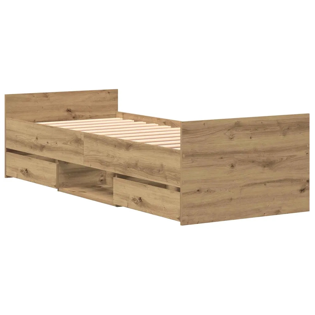 Struttura del letto Rovere artigianale 193 x 78 x 50 cm 3329307