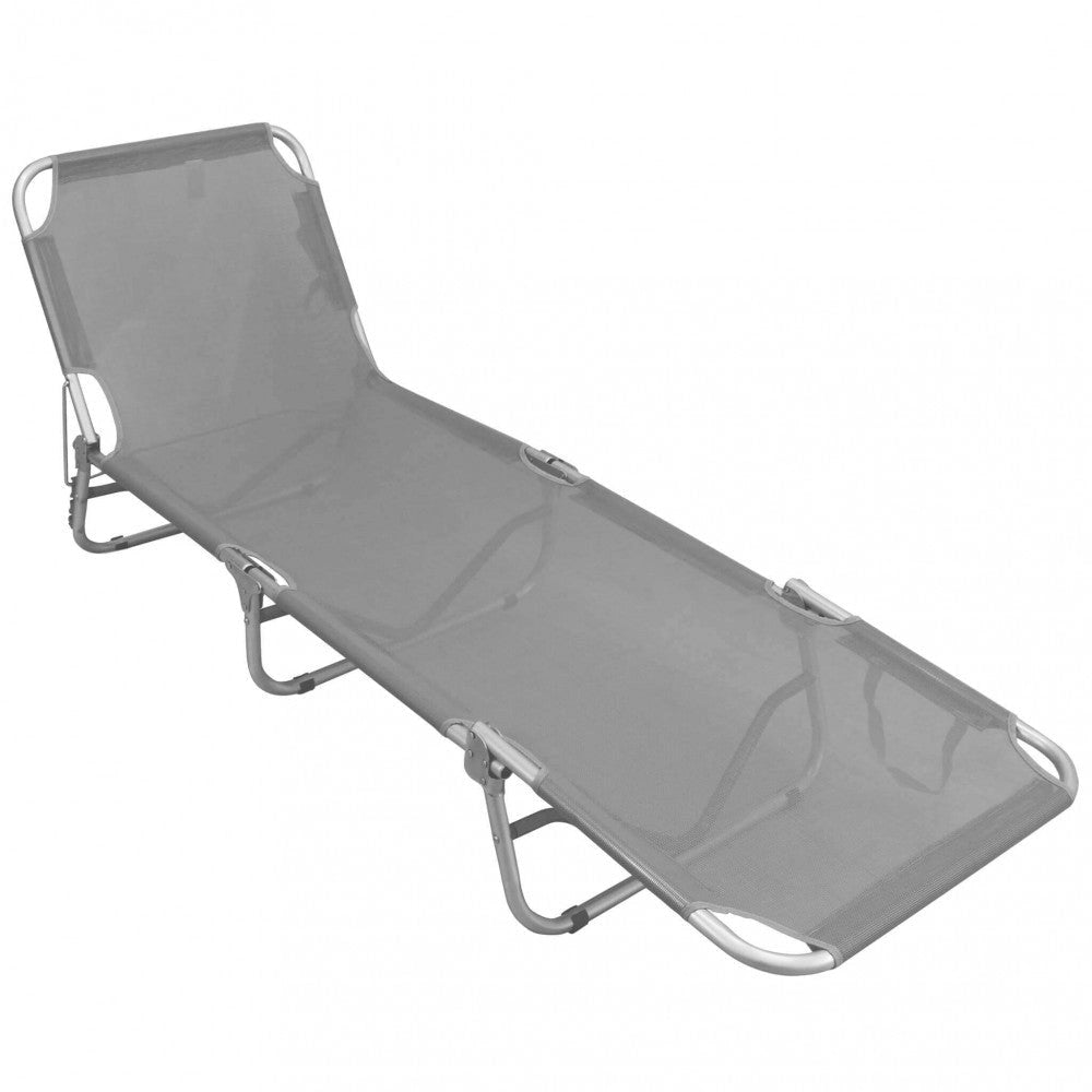 Lettino Prendisole da Giardino 190x58x25h cm in Alluminio Vari Colori