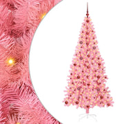 Albero di Natale con 300 LED con supporto-Luci decorative natalizie Rosa 210 cm PVC 720907