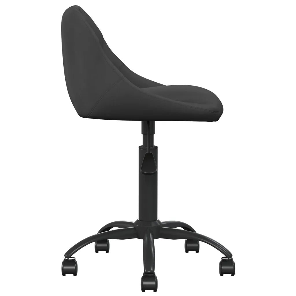 Sedia da Ufficio | Sedia da Gaming Nera in Velluto