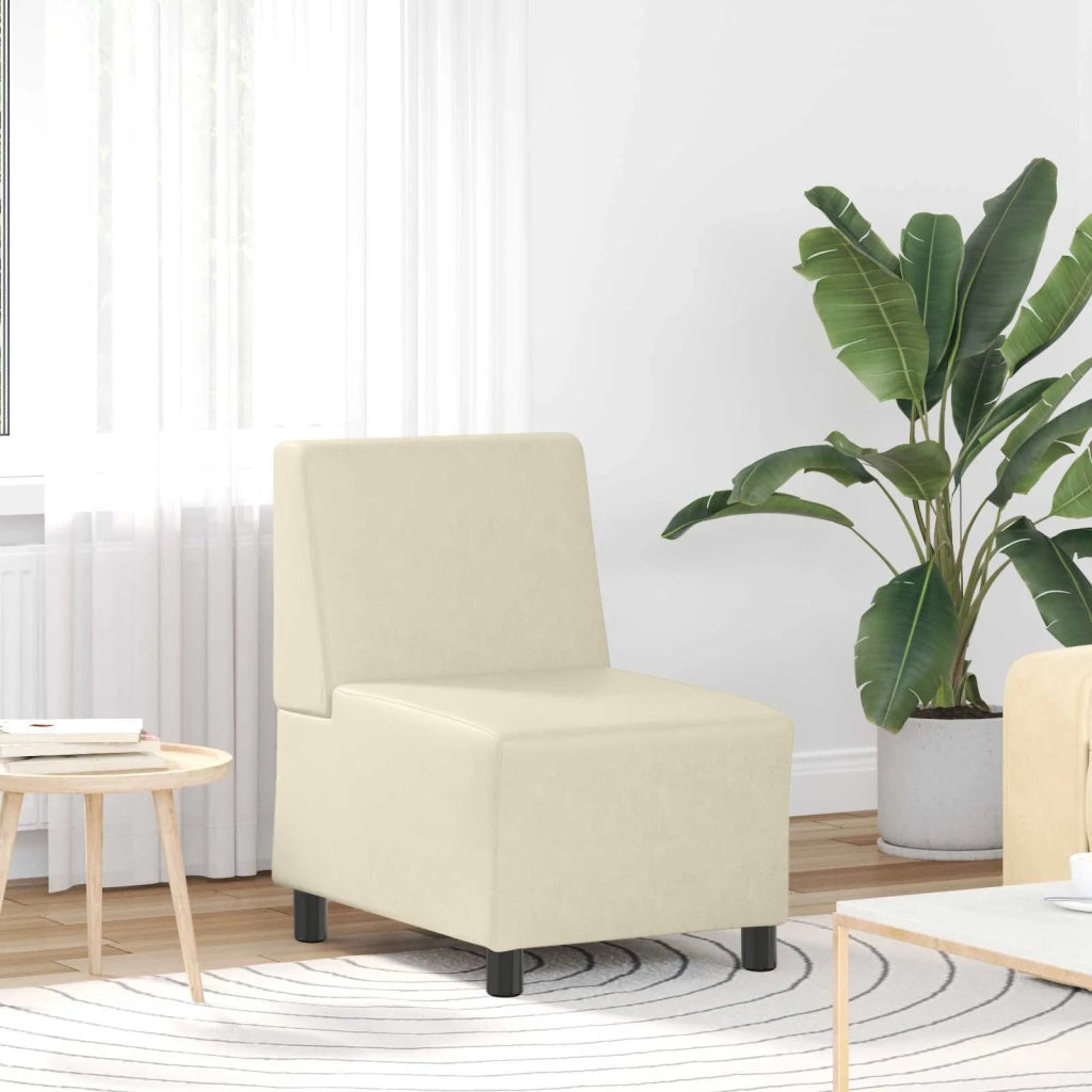 | Unità di Divano Modulare Senza Braccioli | Crema 55 x 74 x 82 cm 4108488