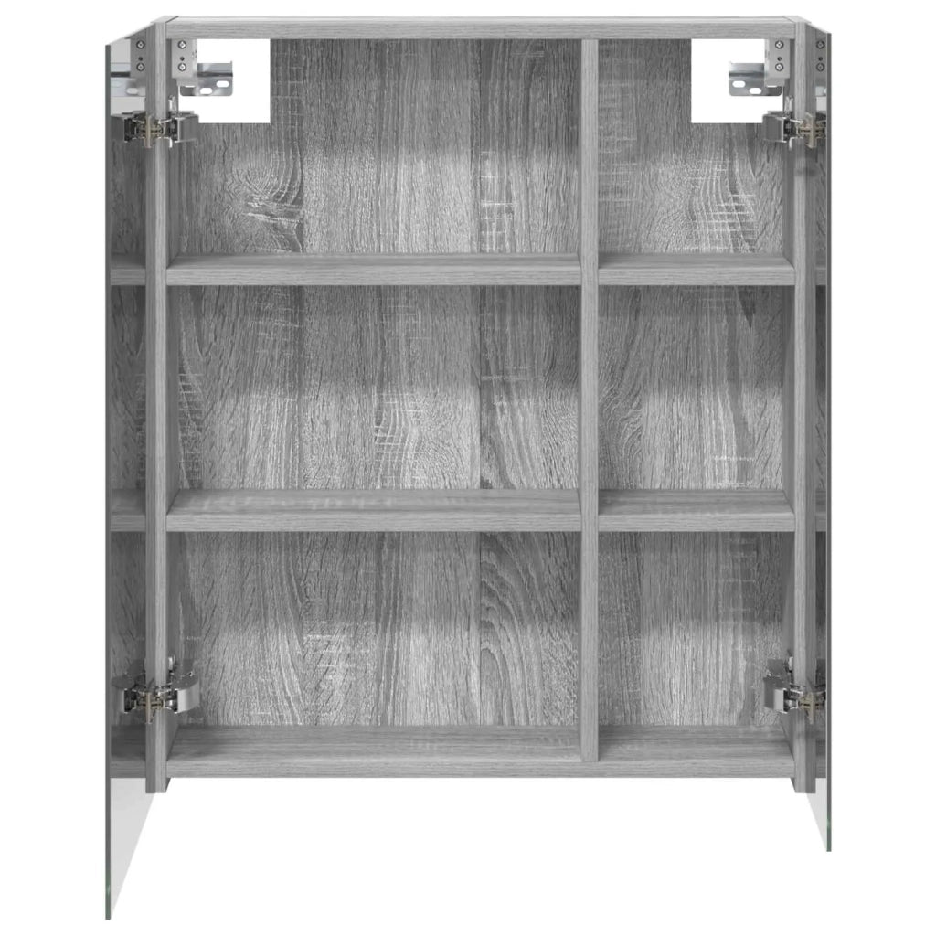 Mobiletto per specchio da bagno Grigio Sonoma 60 x 14,5 x 70 cm 889060
