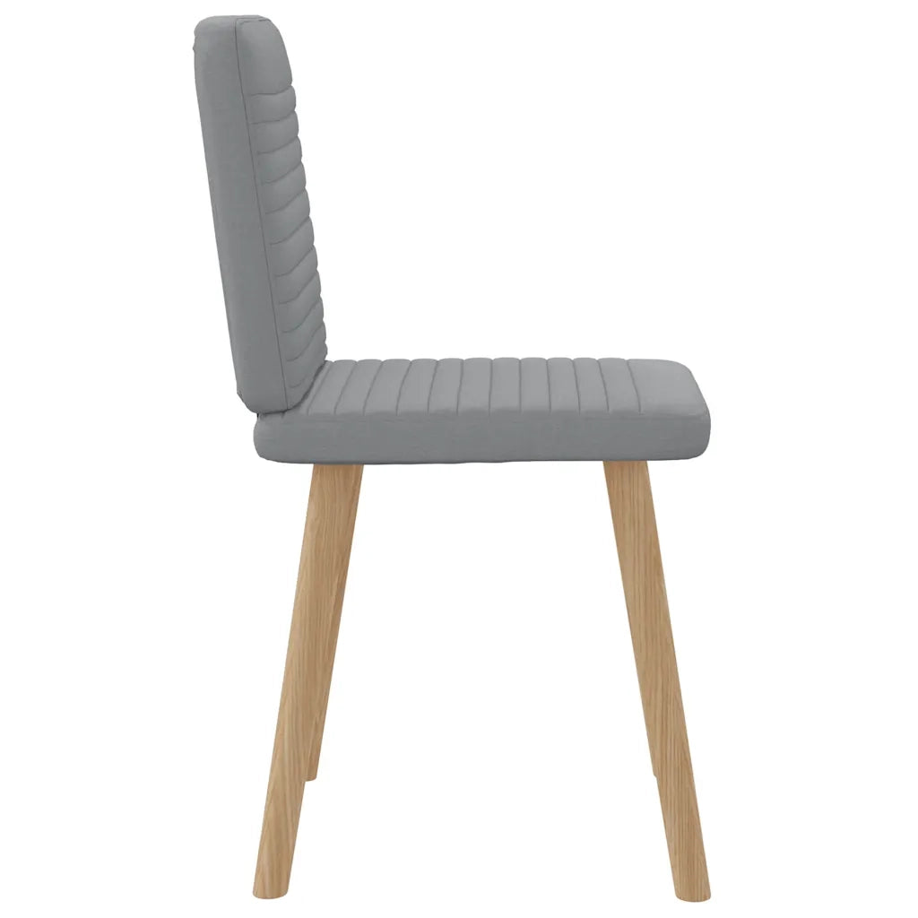 Sedie da Pranzo 2 pz Grigio Chiaro in Tessuto 4101144
