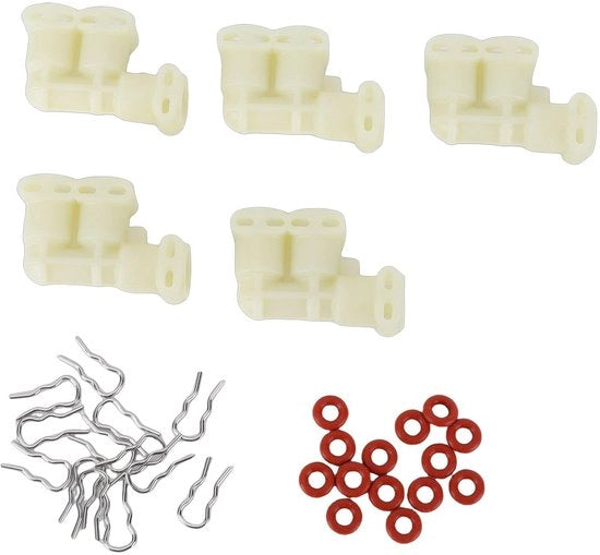 Set di connettori liquidi a forma F - 5 connettori - 15 viti - 15 anelli in silicone - adatto per macchine da caffè Jura - sigillatura liquida sicura - connettore per caffè