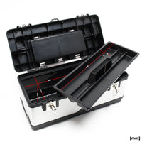 Valigetta porta attrezzi acciaio inox e plastica Cassetta portautensili con maniglia