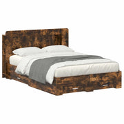 Telaio del letto con storage Rovere Fumo 150 x 200 cm