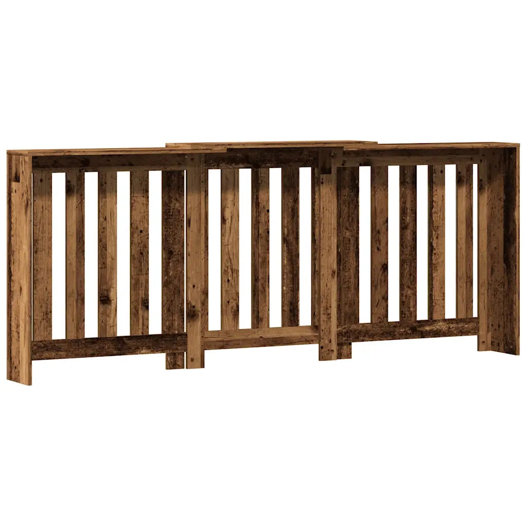 vidaXL Copertura Termosifone Legno Antico 205x21,5x83,5 cm Multistrato