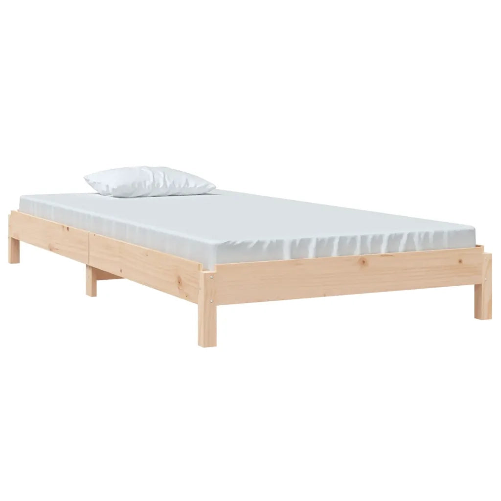 Letto Impilabile 75x190 cm in Legno Massello di Pino cod mxl 62557