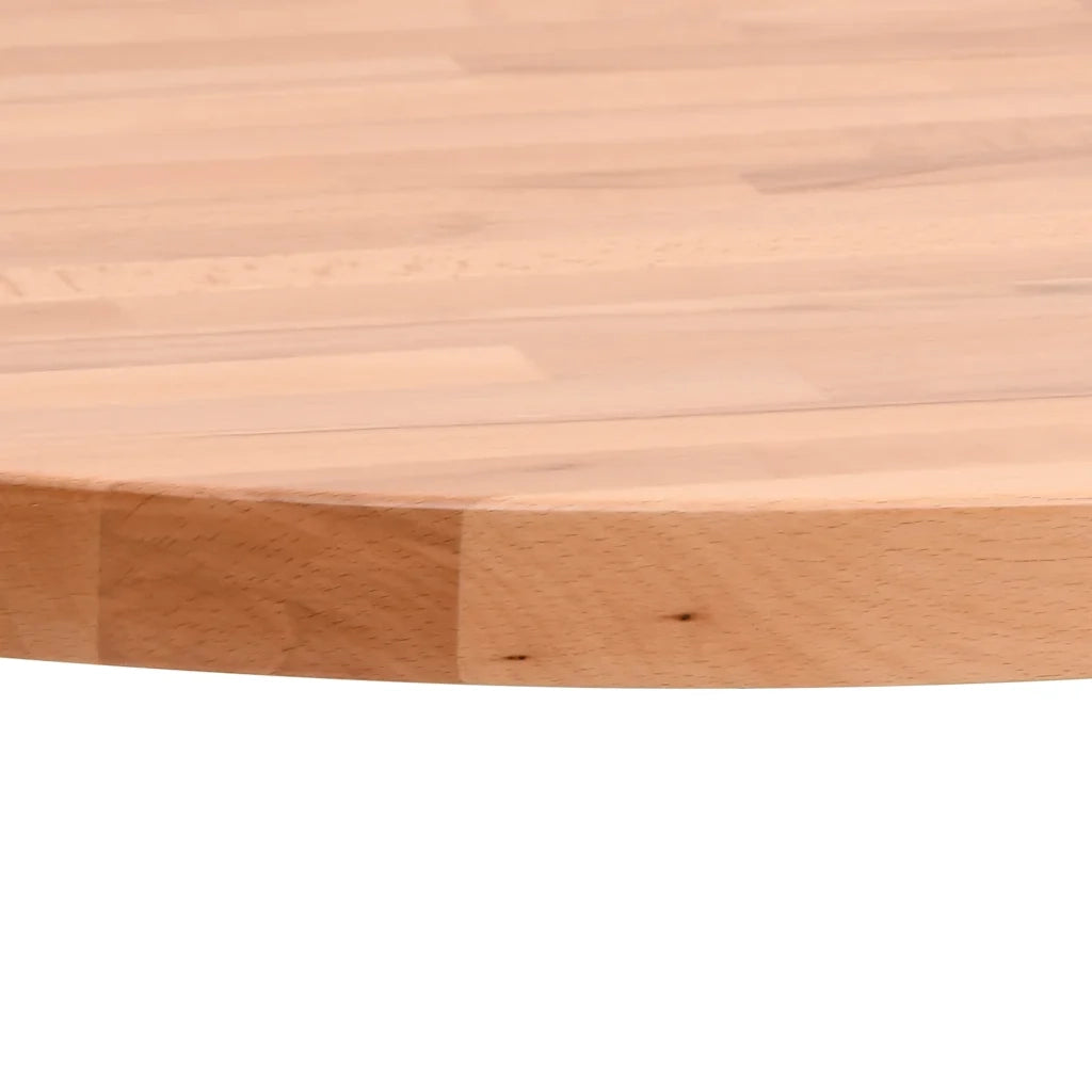 vidaXL Piano per Tavolo Ø30x1,5 cm Rotondo in Legno Massello di Faggio