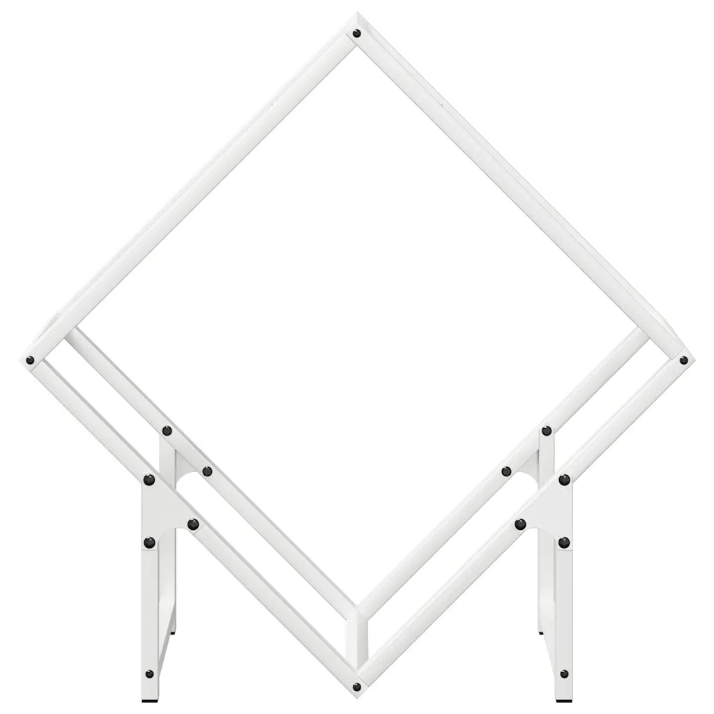 Rastrelliera per Legna da Ardere Bianca 60x25x60 cm CFW4725957
