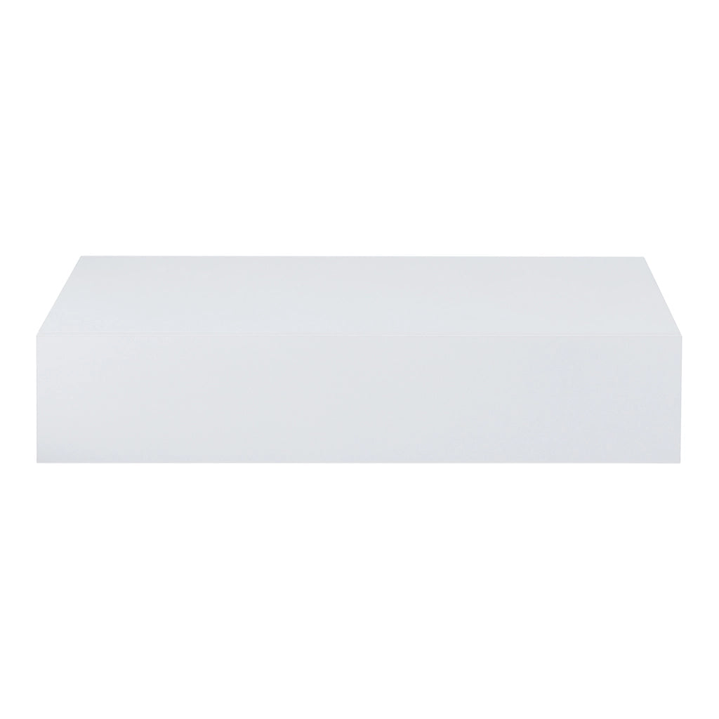 Mensola Kärsämäki con Cassetto Comodino Sospeso 60 x 35 x 12 cm Bianco [en.casa]