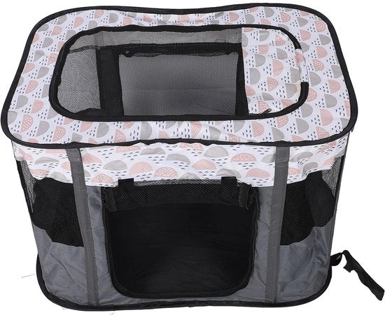 Box per animali pieghevole - Recinzione per cani portatile - Recinzione rettangolare per cani - Scatola di trasporto per gatti - Spazio di gioco sicuro - Ambiente confortevole