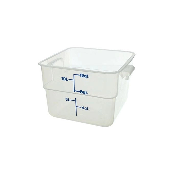 Cambro 12SFSPP190 CamSquares Contenitore per Alimenti Quadrato in Polipropilene 11.4 L Traslucido colore Traslucido
