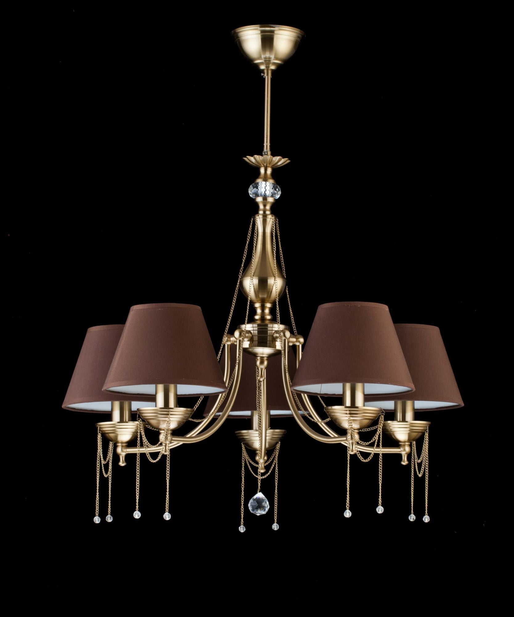 Lampadario Royal Classic in Metallo Chester Ottone