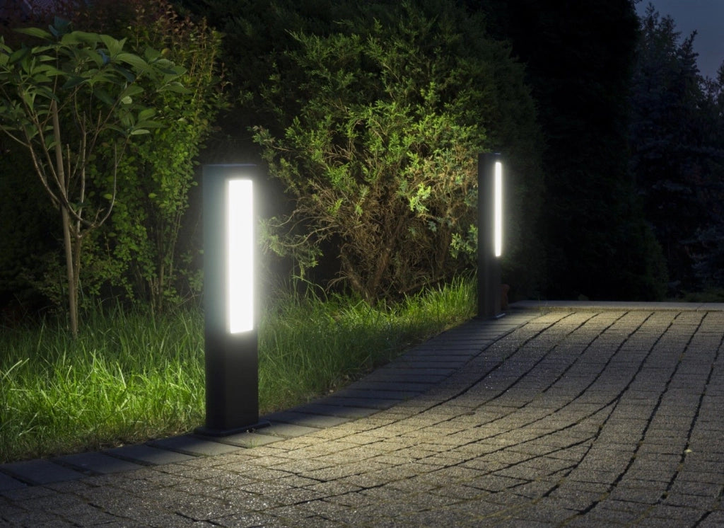 Paletto esterno 30cm LED 8W grigio scuro IP54 SU-MA Evo GL15401