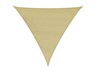 VELA OMBREGGIANTE HDPE TRIANGOLARE BEIGE  mt.3x3x3    VETTE