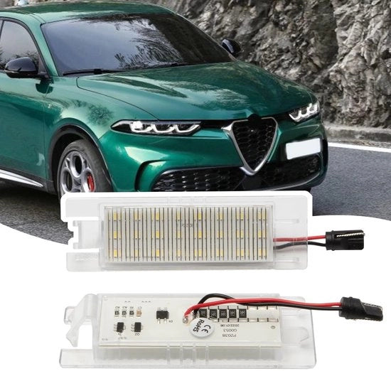 Corona d'oro - Kit di illuminazione per targa - Plug and Play - Installazione facile - Adatto per Alfa Romeo - GM20944894 - 100% nuovo di zecca
