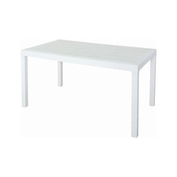 Tavolo da esterno bica 9094 houston bianco