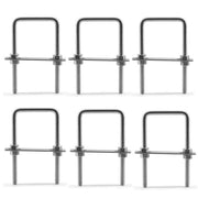 Set di 6 viti in acciaio inossidabile 304 - M6 - 40x80mm - Pacco da 6 - Resistenti alle abrasioni - Resistenti alla corrosione - Superficie liscia - Viti a goccia