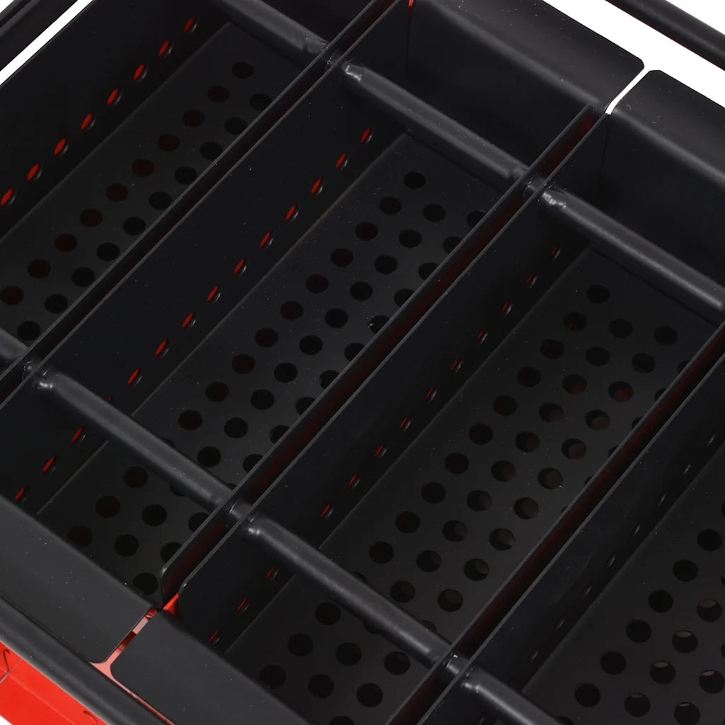 Compattatore di Carta in Acciaio 38x31x18 cm Nero e Rosso CFW9432110