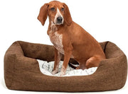 Cuscino per Animali con Cuscino Invertibile | Culla morbida e calda per Cani e Gatti | Dimensioni M 80x60 cm